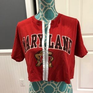 University Of Maryland Trendy Tailgate Croptop